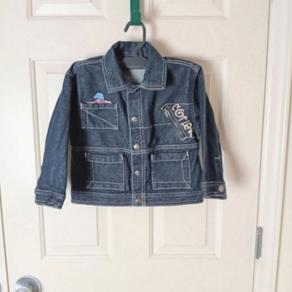 Vintage Cotler Gear Boys Dark Denim Jean Jacket Size 4T
